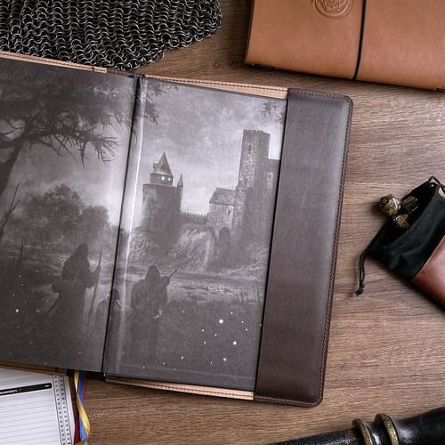 Kožený obal na knihu Jeskyně a draci - obrázek 4