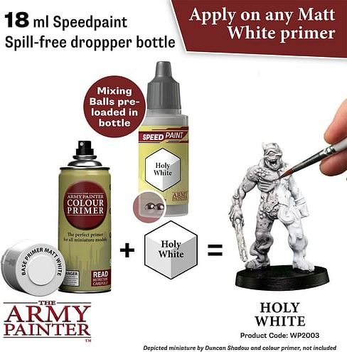 Army Painter: Speedpaint Holy White 18ml - obrázek 2