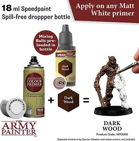 Army Painter: Speedpaint Dark Wood 18ml - obrázek 2
