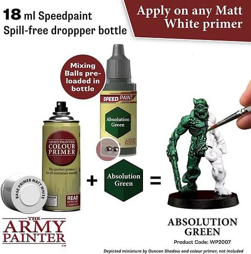 Army Painter: Speedpaint Absolution Green 18ml - obrázek 2