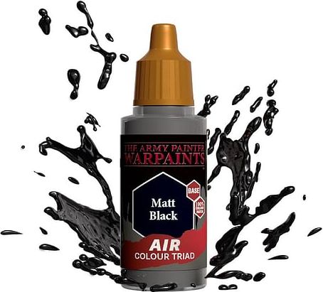 Warpaints Air Matt Black 18ml - obrázek 1