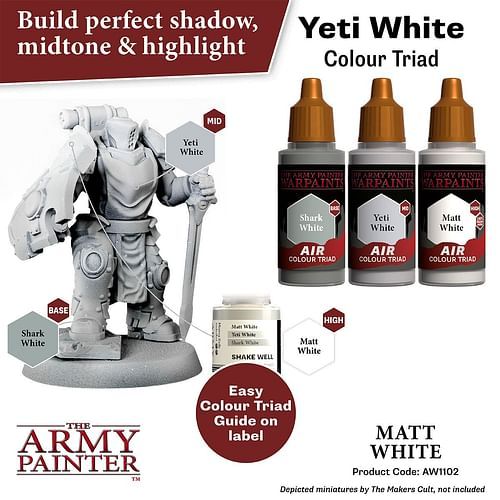 Warpaints Air Matt White 18ml - obrázek 3