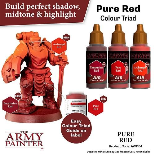Warpaints Air Pure Red 18ml - obrázek 3