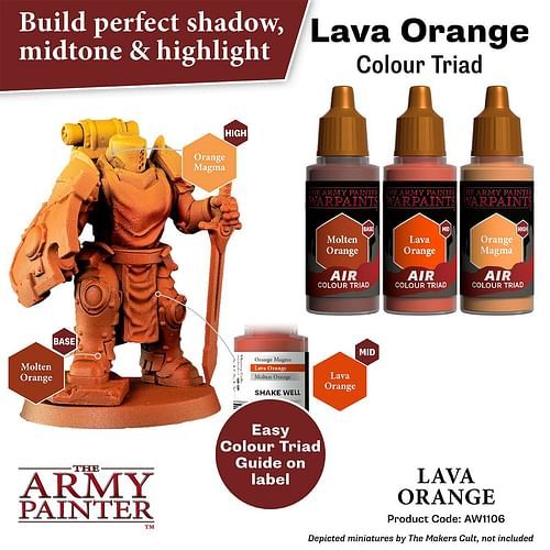 Warpaints Air Lava Orange 18ml - obrázek 3