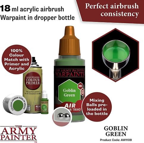 Warpaints Air Goblin Green 18ml - obrázek 2