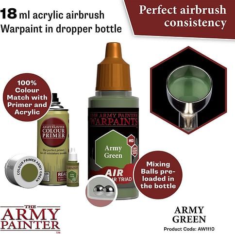 Warpaints Air Army Green 18ml - obrázek 2