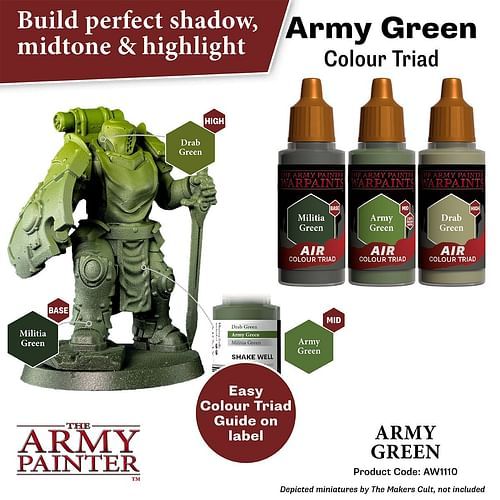 Warpaints Air Army Green 18ml - obrázek 3
