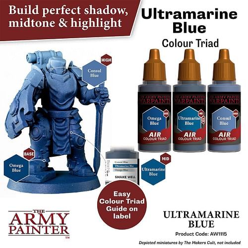 Warpaints Air Ultramarine Blue 18ml - obrázek 3