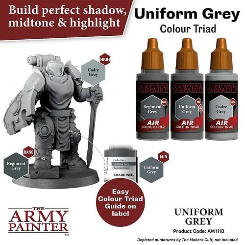 Warpaints Air Uniform Grey 18ml - obrázek 3
