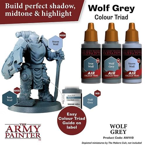 Warpaints Air Wolf Grey 18ml - obrázek 3