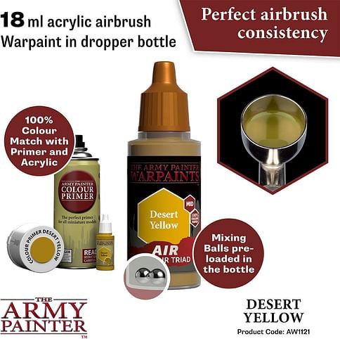 Warpaints Air Desert Yellow 18ml - obrázek 2