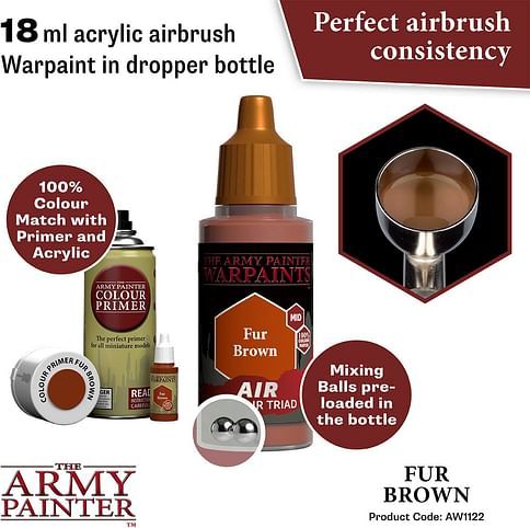 Warpaints Air Fur Brown 18ml - obrázek 2