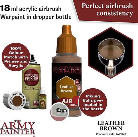 Warpaints Air Leather Brown 18ml - obrázek 2