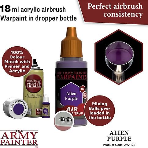 Warpaints Air Alien Purple 18ml - obrázek 2