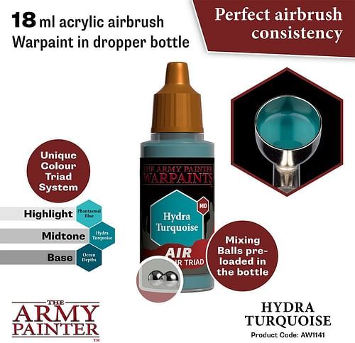 Warpaints Air Hydra Turquoise 18ml - obrázek 2