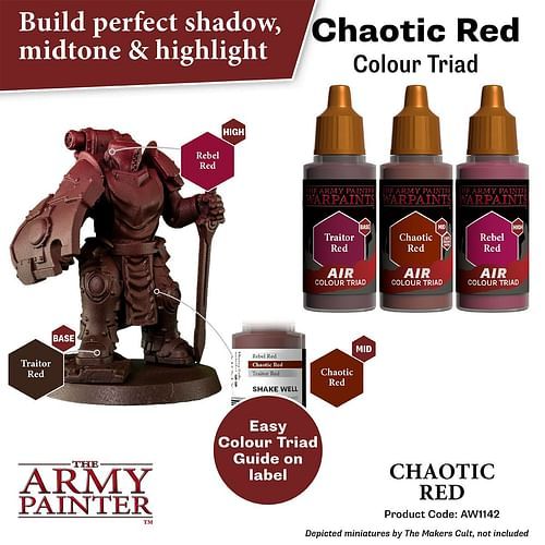 Warpaints Air Chaotic Red 18ml - obrázek 3