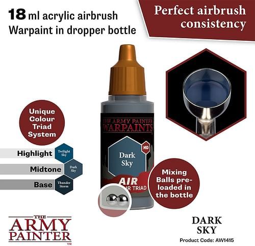 Warpaints Air Dark Sky 18ml - obrázek 2