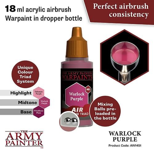 Warpaints Air Warlock Purple 18ml - obrázek 2
