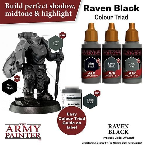 Warpaints Air Black Raven 18ml - obrázek 3
