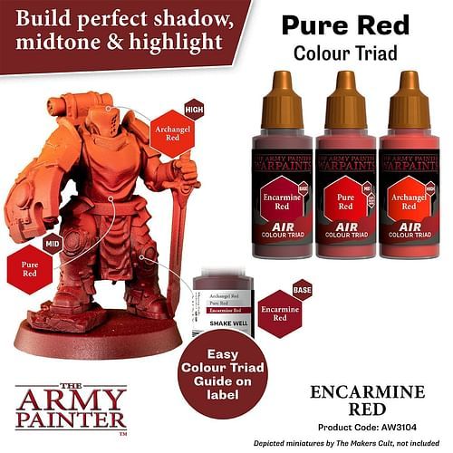 Warpaints Air Encarmine Red 18ml - obrázek 3