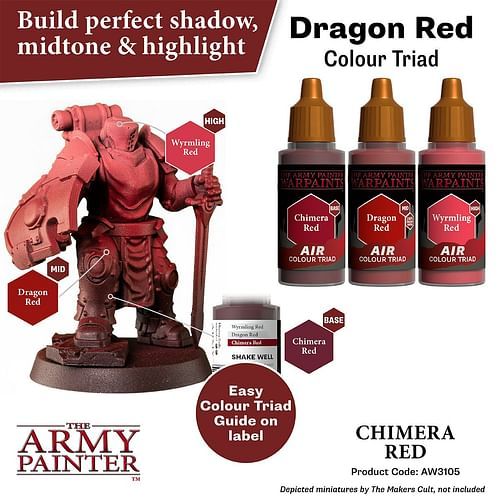 Warpaints Air Chimera Red 18ml - obrázek 3