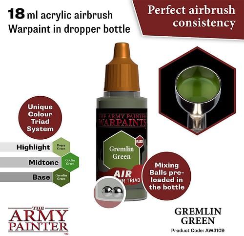 Warpaints Air Gremlin Green 18ml - obrázek 2