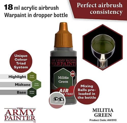 Warpaints Air Militia Green 18ml - obrázek 2