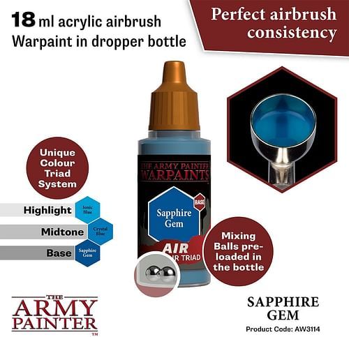 Warpaints Air Saphire Gem 18ml - obrázek 2