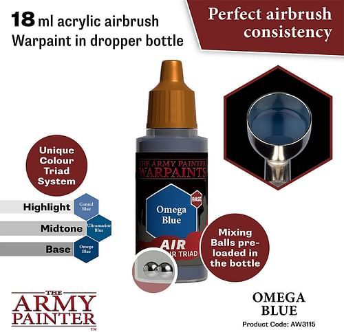 Warpaints Air Omega Blue 18ml - obrázek 2