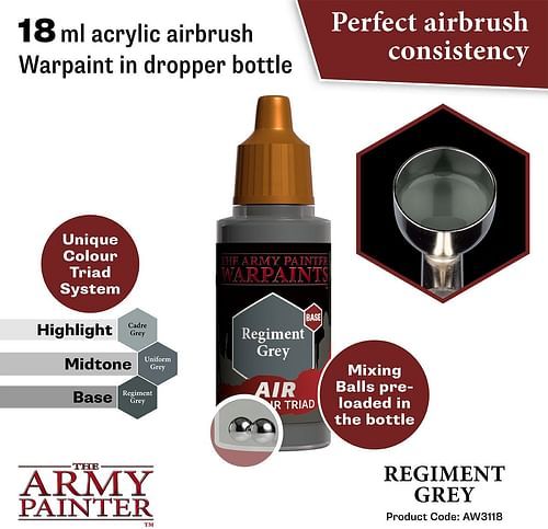 Warpaints Air Regiment Grey 18ml - obrázek 2