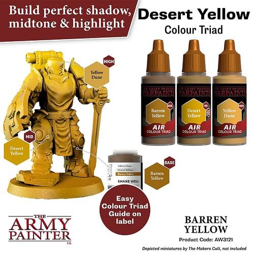 Warpaints Air Barren Yellow 18ml - obrázek 3