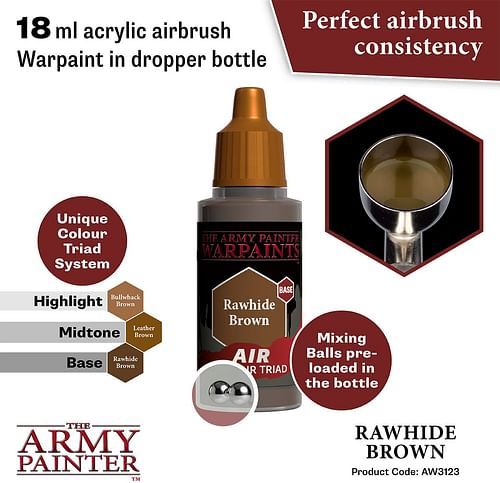 Warpaints Air Rawhide Brown 18ml - obrázek 2