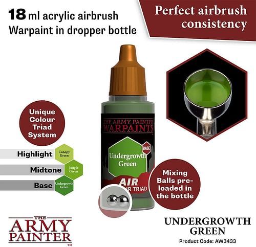 Warpaints Air Undergrowth Green 18ml - obrázek 2