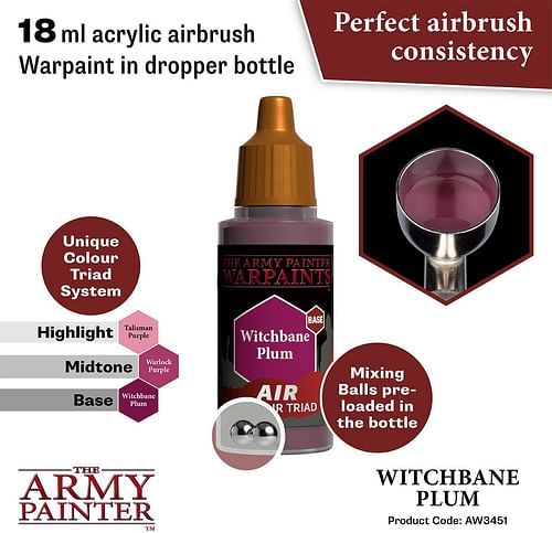 Warpaints Air Witchbane Plum 18ml - obrázek 2