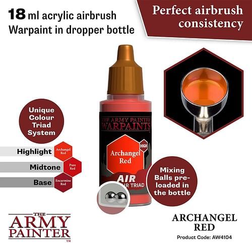 Warpaints Air Archangel Red 18ml - obrázek 2