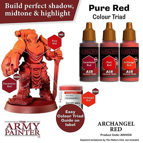 Warpaints Air Archangel Red 18ml - obrázek 3