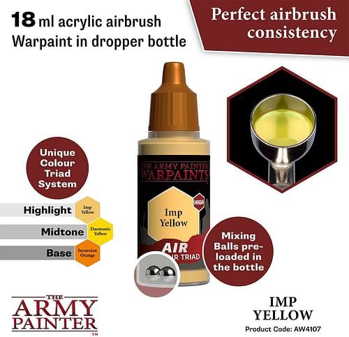 Warpaints Air Imp Yellow 18ml - obrázek 2