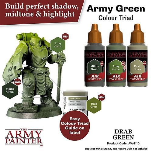 Warpaints Air Drab Green 18ml - obrázek 3