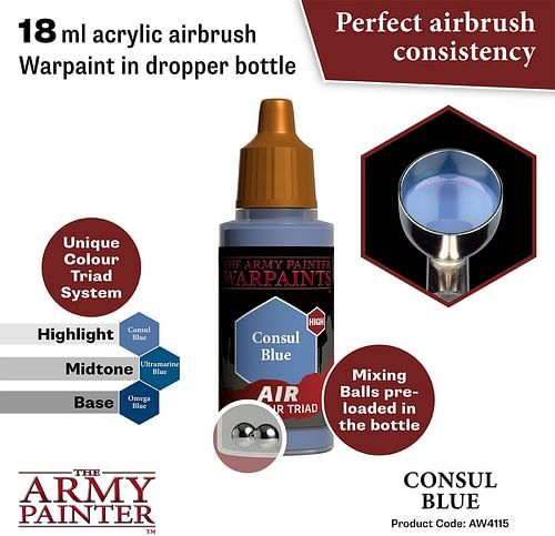 Warpaints Air Consul Blue 18ml - obrázek 2