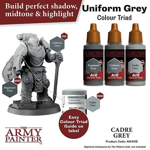 Warpaints Air Cadre Grey 18ml - obrázek 3