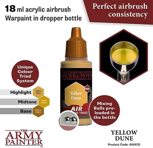 Warpaints Air Yellow Dune 18ml - obrázek 2