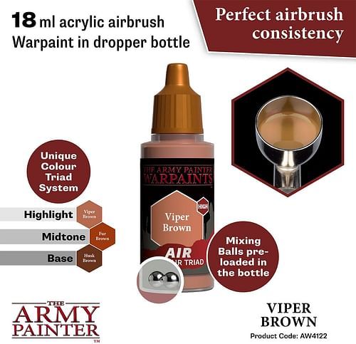 Warpaints Air Viper Brown 18ml - obrázek 2