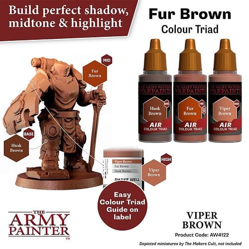 Warpaints Air Viper Brown 18ml - obrázek 3