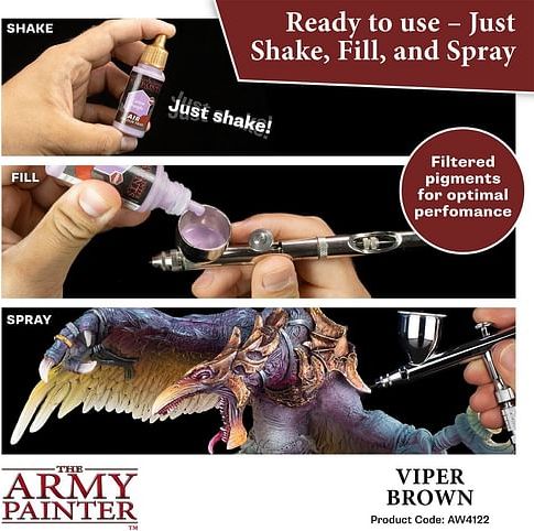 Warpaints Air Viper Brown 18ml - obrázek 4