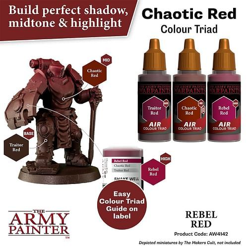 Warpaints Air Rebel Red 18ml - obrázek 3