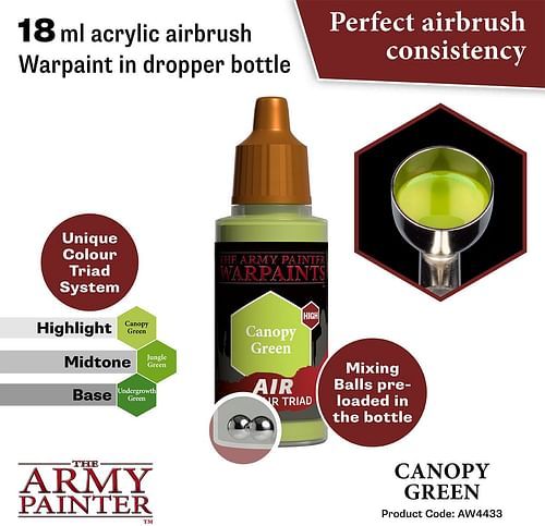Warpaints Air Canopy Green 18ml - obrázek 2