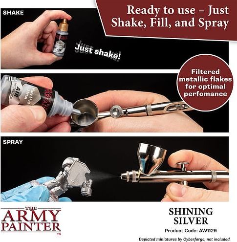 Warpaints Air Metallic Greedy Gold 18ml - obrázek 3