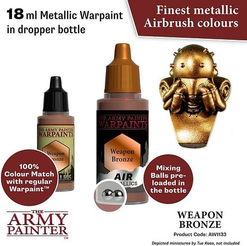 Warpaints Air Metallic Weapon Bronze 18ml - obrázek 2
