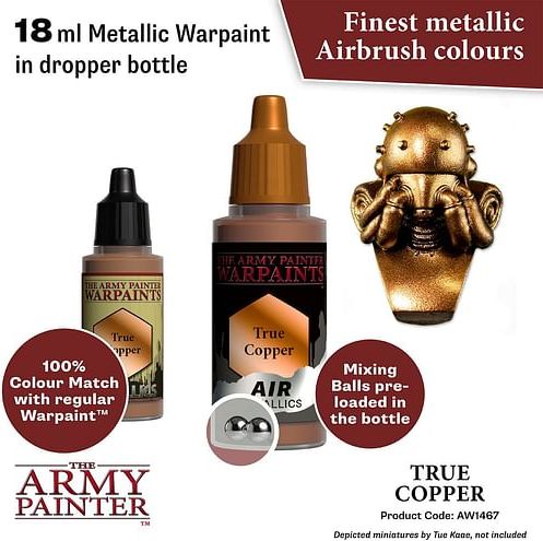 Warpaints Air Metallic True Copper 18ml - obrázek 2