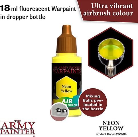 Warpaints Air Fluo Neon Yellow 18ml - obrázek 2